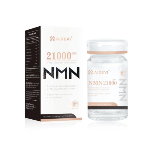 AIDEVI® NMN 21000營養補充劑,升級抗老配方,含NAD+,美國製造,香港行貨,瓶裝顯示標籤