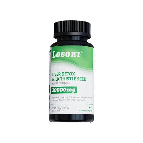 LOSOKI水飛薊護肝片,天然護肝營養補充劑,增強解毒和抗氧化,提升整體健康狀態。